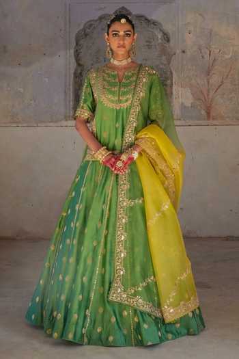 Vinita Bhansali Dori Marodi Embroidered Lehenga Set 