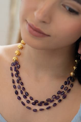 Amethyst Layered Necklace 