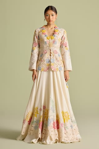 Chandrima Embroidered Peplum Jacket 