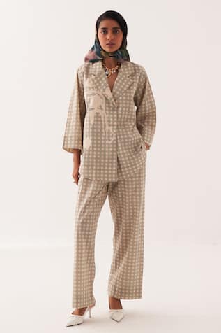 OFRIDA Cuboid Applique Shacket 