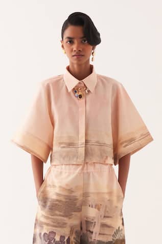 OFRIDA Hand-Painted Box Shirt 