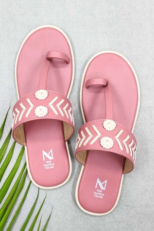 Haiku Meera Pink Kolhapuri Flats 