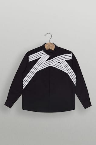 Ying-Yang Inspired Black Shirt 