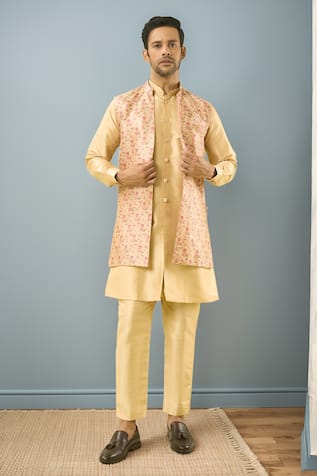 Bahar Print Bundi Kurta Set 