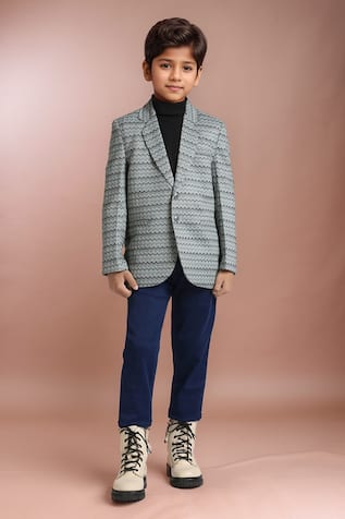 Patterned Blazer for Boys 