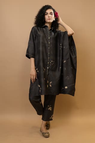 Krishna Mehta Neelkanth Patterned Tunic Set 