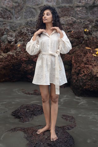 RAAS LIFE Hakoba Embroidered Cookie Dress 