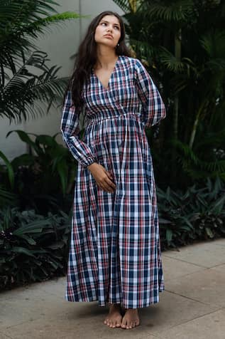 RAAS LIFE Madras Checks Roosh Dress 