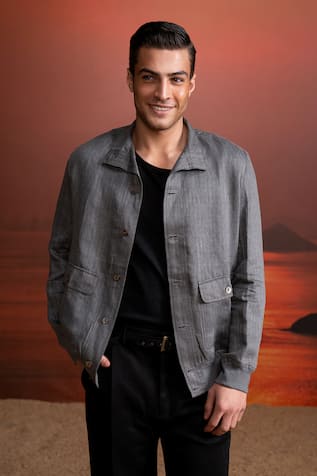 Nikita Mhaisalkar Grey Tweed Jacket 