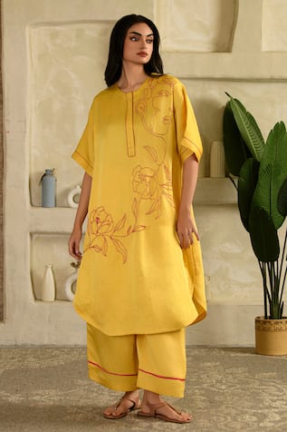 Saahiil Kapoor Surajmukhi Yellow Co-ord Set 