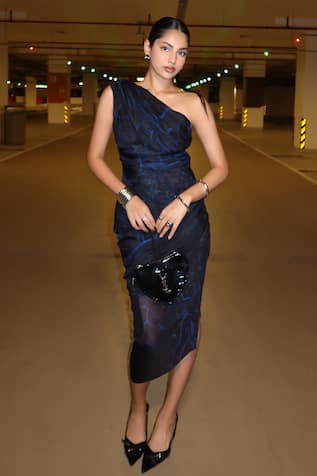 Saaksha & Kinni Asymmetric Floral Print Midi Dress 