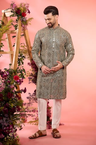 Kasbah Mirror Embroidered Kurta 