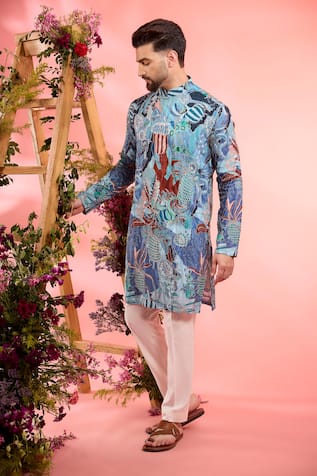 Kasbah Silk Printed Kurta 