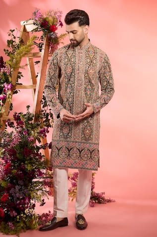 Kasbah Floral Embroidered Kurta 