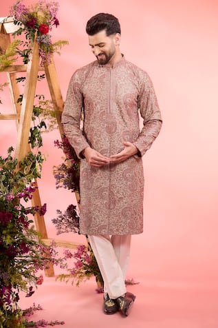 Kasbah Silk Embroidered Kurta 