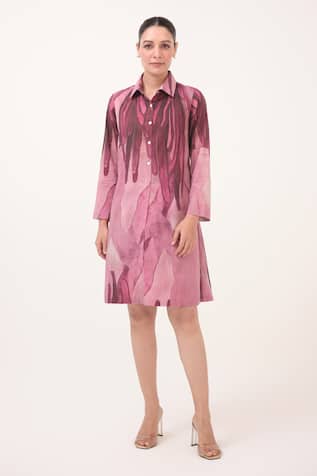 Ruchi Marodia Mulberry Pink Designer Dress 