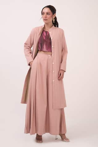 Ruchi Marodia Pastel Pink Denim Jacket 