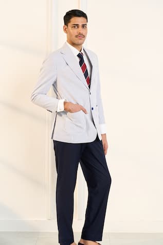 Gargee Designers Striped Cotton Blazer 