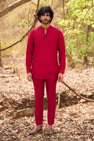 Nirmooha Crimson Diary Short Kurta Set 
