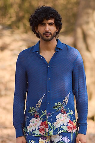 Nirmooha Floral Printed Botanic Mirage Shirt 