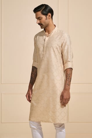 Beige Symmetric Elegance Kurta 