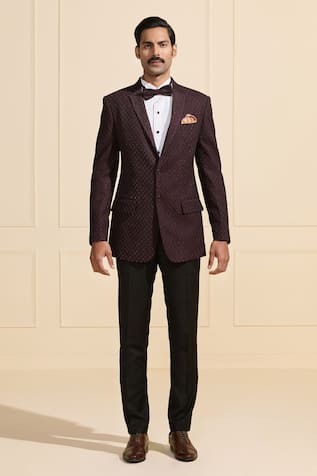 Raghavendra Rathore Jodhpur Textured Regal Tuxedo 