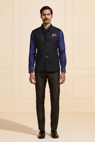 Raghavendra Rathore Jodhpur Nehru Jacket with Designer Sleeves 