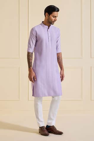 Raghavendra Rathore Jodhpur Lavender Classic Kurta 