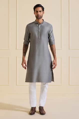 Raghavendra Rathore Jodhpur Classic Grey Kurta 