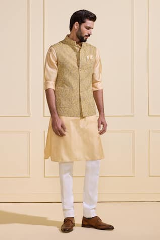 Raghavendra Rathore Jodhpur Embroidered Festive Nehru Jacket 