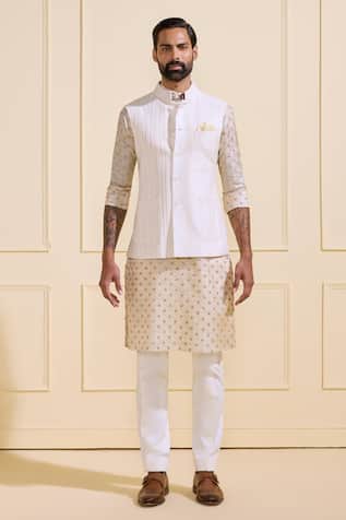 Raghavendra Rathore Jodhpur Classic Refined Nehru Jacket Set 