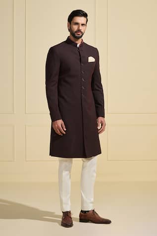 Raghavendra Rathore Jodhpur Maroon Classic Sherwani 