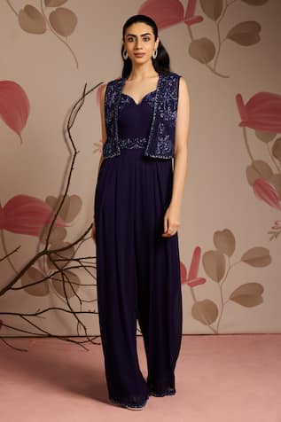 Seema Thukral Embellished Jumpsuit Set 