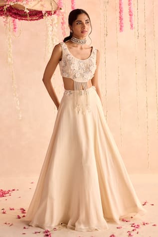 Seema Thukral Embellished Blouse & Lehenga Set 