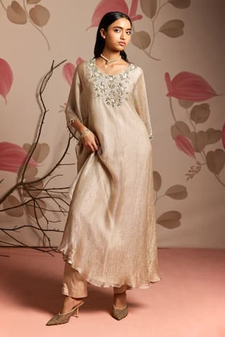 Seema Thukral Embellished Kaftan & Straight Pants Set 