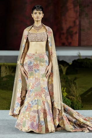 Mishru Carrie Tulle Lehenga Set 