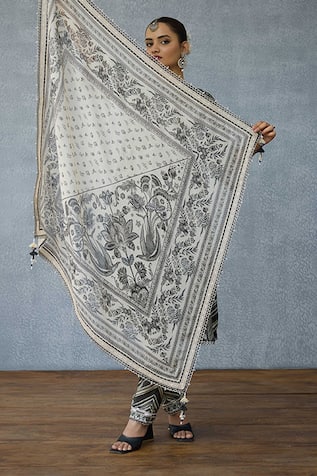 Torani Kalamkari Akshiti Georgette Scarf 
