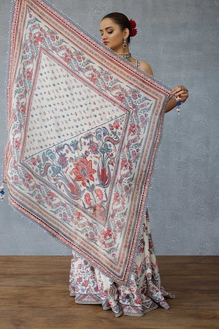 Torani Coromandel Akshiti Silk Crepe Scarf 