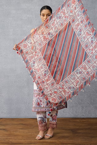 Torani Coromandel Anura Multicolour Scarf 