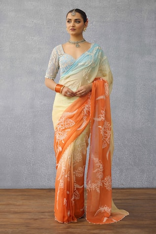 Torani Godhuli Pankhuri Chiffon Saree 