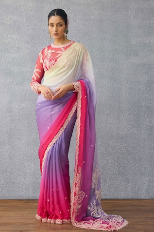 Torani Multi Color Chiffon Designer Saree 
