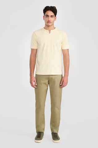 Perona Beige Designer T-shirt 