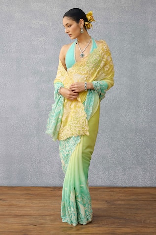 Torani Georgette Multi Color Designer Saree 