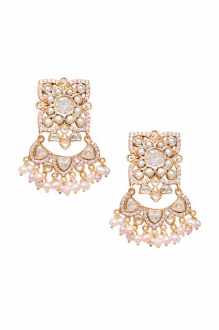 Gold Designer Aranka Earrings 