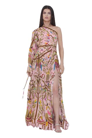 Limerick by Abirr N' Nanki Multicolor Printed Maxi Dress 