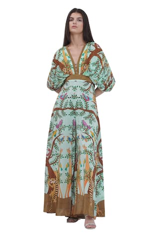 Limerick By Abirr N' Nanki Multicolor Printed Designer Jumpsuit 