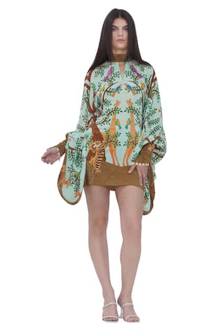 Limerick By Abirr N' Nanki Multicolor Printed Designer Dress 