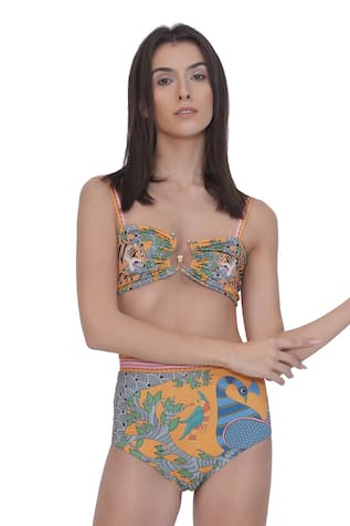 Limerick By Abirr N' Nanki Designer Multicolor Bikini Set 