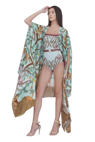 Limerick By Abirr N' Nanki Multicolor Printed Monokini Set 