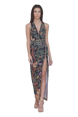 Limerick By Abirr N' Nanki Multicolor Designer Cover Up Skirt 